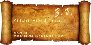 Zilahi Viktória névjegykártya